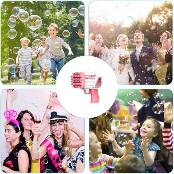 Bazooka Bubble Gun | Rechargeable Bubble Blaster Toy