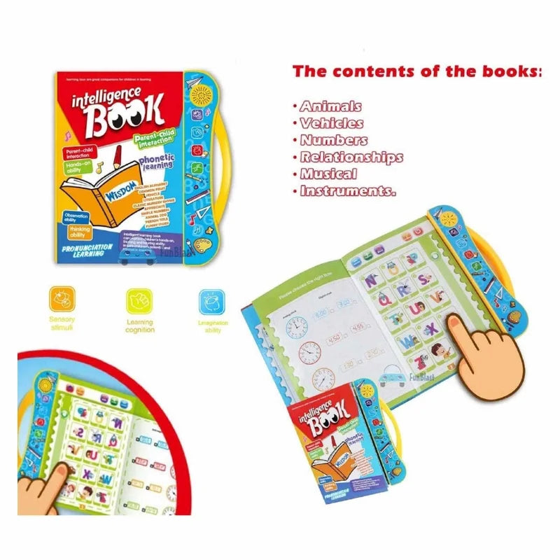 Interactive Learning Book for Kids | Letters, Numbers & Sounds