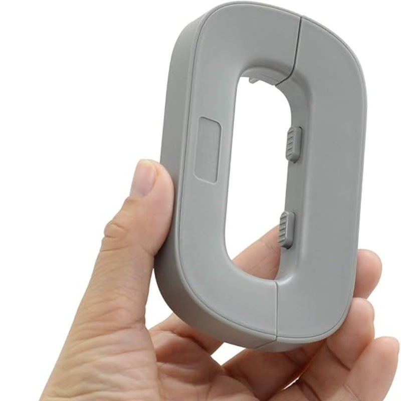 Child Safety Refrigerator Lock | Double Button Baby Proof | White & Grey