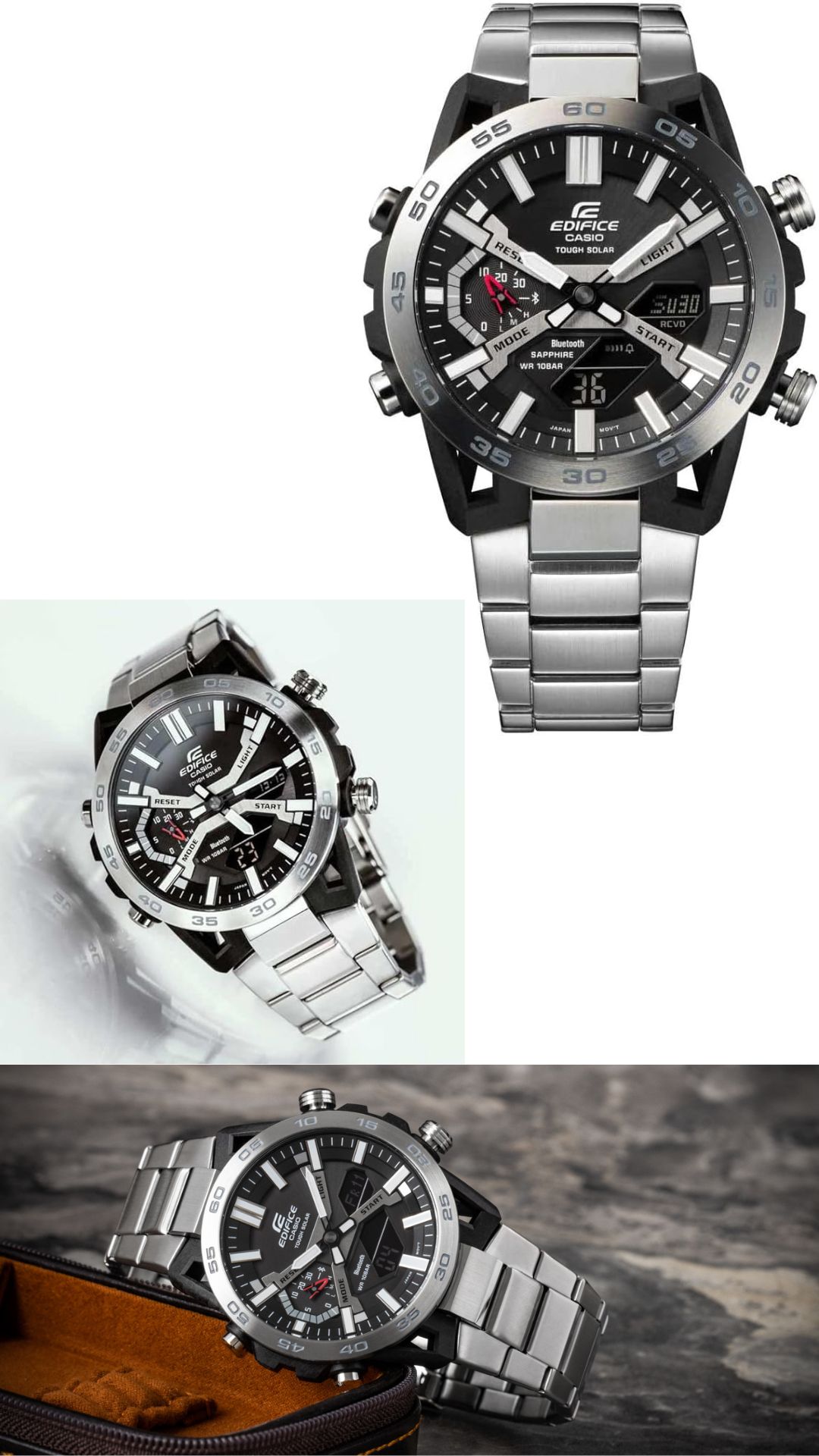 Multifunctional Stylish Stainless Steel Casio Watch