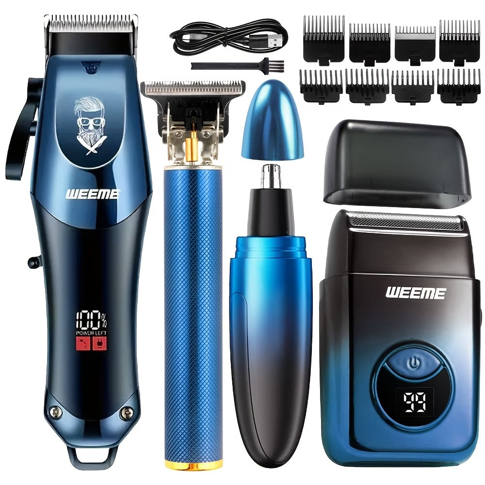 Men's Cordless Hair Clipper Kits - USB Charging Electric Hairdresser, Household Car Travel Use, Ramadan, Birthday Gifts, Perfect for Men, Husbands, Or Boyfriends. Barber Kits, Barber Tools
