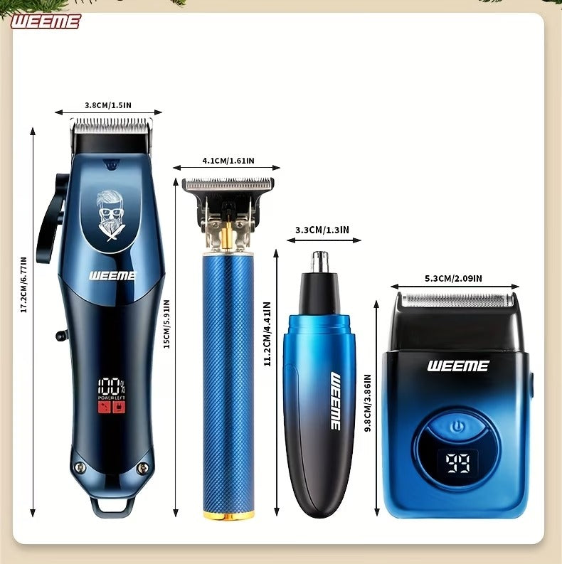 Men's Cordless Hair Clipper Kits - USB Charging Electric Hairdresser, Household Car Travel Use, Ramadan, Birthday Gifts, Perfect for Men, Husbands, Or Boyfriends. Barber Kits, Barber Tools