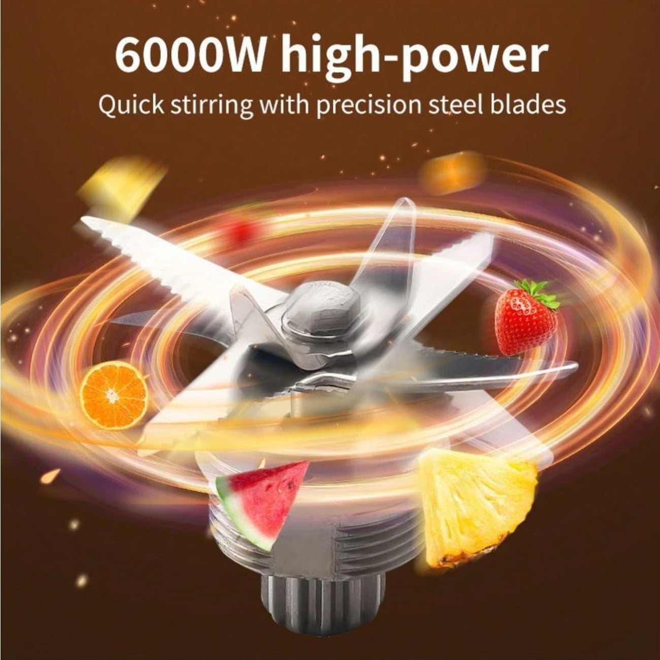 Blender 2.5L High-Power 2-In-1 Multifunctional Household Food Processor Ice Crushing Smoothie Juice Milkshake Protein Drink Maker