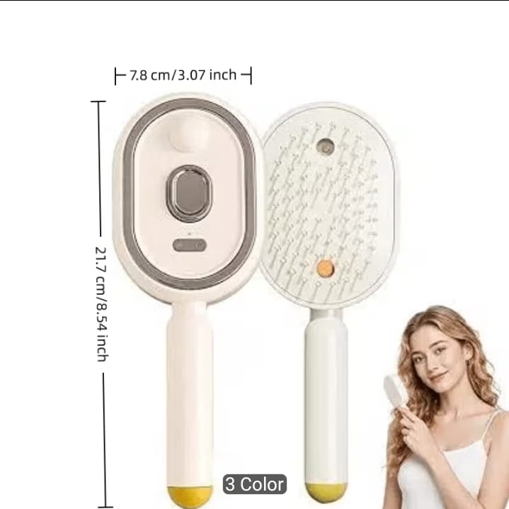 2-in-1 USB Rechargeable Nano Mist Hair Brush with Scalp Massage
*