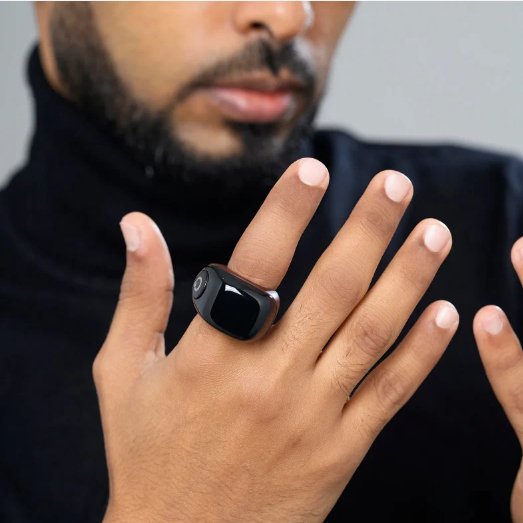 iQibla Smart Zikr Ring Flex OLED Bluetooth Tasbeeh Counter with Prayer Time Reminder