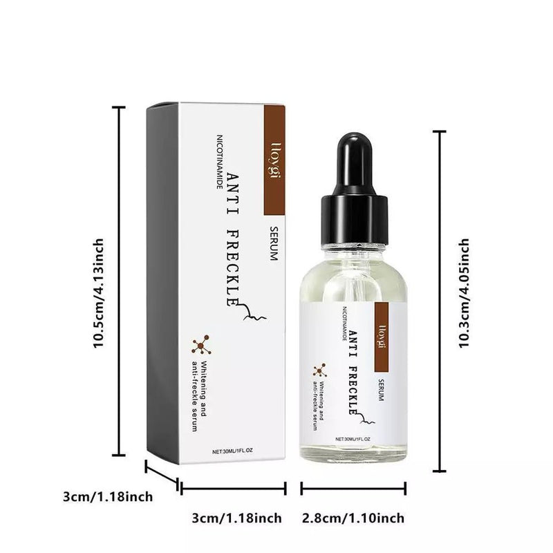 Anti-Freckle Serum (30ml) – A skin-brightening treatment designed to fade freckles, dark spots, and uneven pigmentation while deeply hydrating and protecting your skin