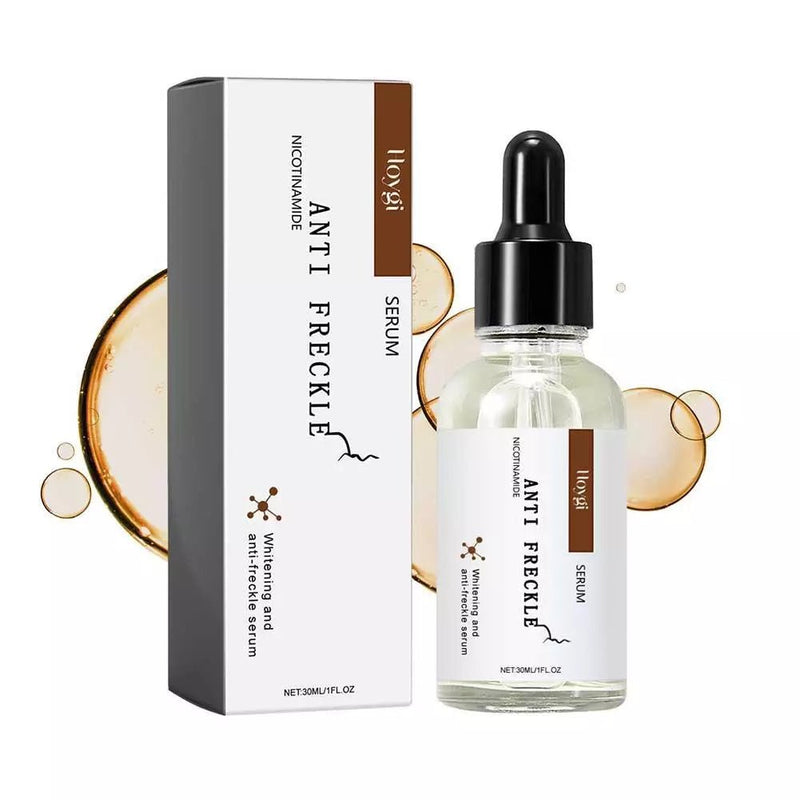 Anti-Freckle Serum (30ml) – A skin-brightening treatment designed to fade freckles, dark spots, and uneven pigmentation while deeply hydrating and protecting your skin