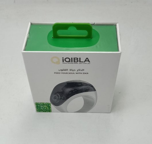 iQibla Smart Zikr Ring Flex OLED Bluetooth Tasbeeh Counter with Prayer Time Reminder