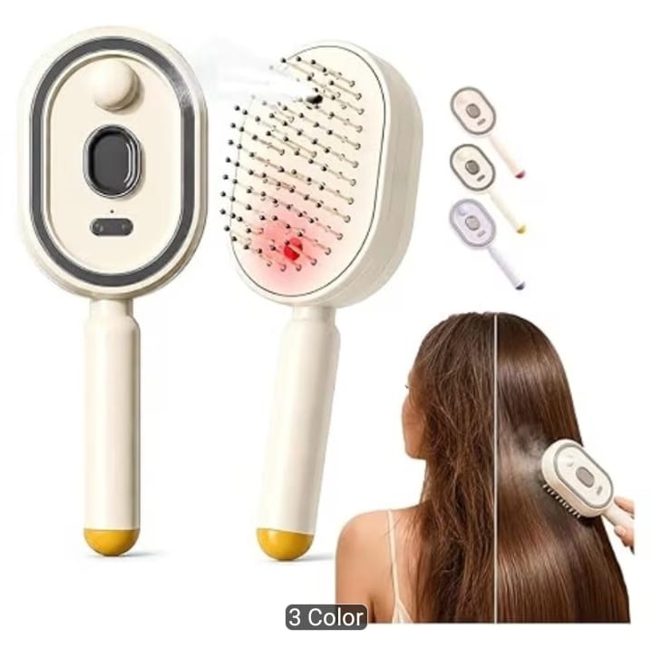 2-in-1 USB Rechargeable Nano Mist Hair Brush with Scalp Massage
*